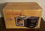The Breakfast Machine Toaster Oven,Frying Pan & Coffee Maker all in 1 MIB Sealed