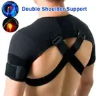 Double Shoulder Brace Rotator Cuff Support Therapy Sleeve Pain Relief Women Men