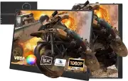 GEOYEAO 15.6" Portable Monitor 1080P HDR Bluelight EyeCare Freesync USB-C