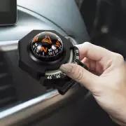 1X Auto Car Accessories Dashboard Mount Compass Vehicle Truck Boat Compass Black