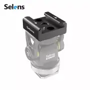 Alloy Cold Shoe Mount Adapter Base 1/4" Screw for Camera Cage Flash LED Light
