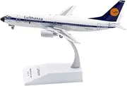 Pre-Built Model Aircraft 16CM 1/200 Scale Finished Aircraft Die-cast Model for Lufthansa B737-300 D-ABXC Alloy Airplane for Aviation Fans Miniature Airplane Model