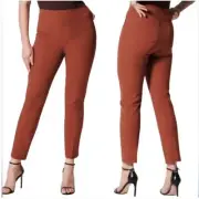 Spanx On the go Ankle Slim Straight Pants Bronze Glow Sz Medium TALL 20365T NEW!