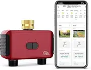 GIEX ZIGBEE 2-Zone Sprinkler Timer GX-03,Smart Irrigation Garden Hose Watering Controller Require TUYA Zigbee Hub, Support TUYA Smart Life
