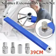39cm Spanner Extension Wrench Set Offset Ratchet Spanner Extender with Adapters