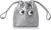 ANYA HAINDMARCH(アニヤ・ハインドマーチ) Anya Hindmarch 5050925179225 Eyes Drawstring Pouch Steel, Steel, ワンサイズ