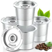 4 Pack Reusable K Cups Coffee Pods Keurig 1.0 Stainless Steel Refillable Cup