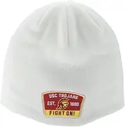 Zephyr NCAA Officially Licensed Beanie Edge Patch Switchback White