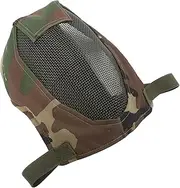[Kisangel] Steel Mesh Style Comfortable Adjustable Protective Mask for Fencing Creative Head for Outdoor Sports Durable Eye and Face Protection