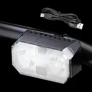 Cycling Lights | USB Charging Riding Cycling Lights - 120 Degree Floodlight Coverage Sensing Dimming Riding Safety Equipment for Women Men Adults