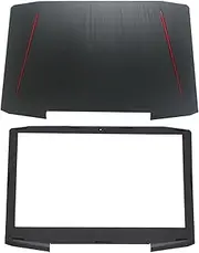UVERLY New Compatible for Acer VX15 VX5-591G VX5-591 LCD Back Cover Rear Lid Top Case LCD + Frame Bezel Cover Black
