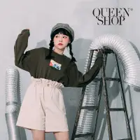 在飛比找蝦皮商城優惠-QUEENSHOP 查理．布朗熟睡中墨綠塗鴉T恤 現+預【0