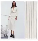 NWT Zara Linen Blend Pinstripe Blazer & Skirt Set Sz L & M SOLDOUT