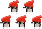Baxnore 5 PCS 2 Pin Toggle Switch, Alloy Rocker Switch with ABS Casing, Water Resist Vehicle Rocker Switch, Toggle Switch Accessory for Vehicle Boat
