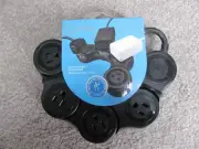 Quirky PPVJP-BK01 Pivot Power POP JUNIOR - Flexible 4 Outlet Power Strip Black
