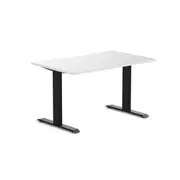 Desky Zero Scalloped Melamine Office Desk