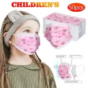 10/50PC Child strawberry Pattern Mask Face Mask Back To School Face Mask