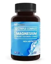 UK BioEmblem Triple Magnesium Complex | 300mg of Magnesium Glycinate 90 capsules