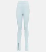 [Rotate] Rotate Aliciana front-split cotton-blend pants AU 8 blue