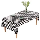 Plastic Table Cover Rectangular Table Decorative Cloth Birthday Party