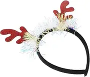 [GLSTOY] Charming Reindeer Antlers Headband for Christmas Xmas Hair Accessories Hairband for Women Men