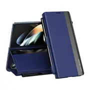 For Samsung Galaxy Z Fold4 5G Leather Phone Case With Pen Slot - Shockproof