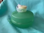 Tupperware Round Bagel/Sandwich Keeper Green With Smidget