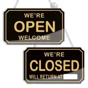 Open Signs for Business, Acrylic Open Sign With Hanging Chain, Double-Sided D...