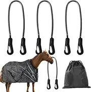 Horse Blanket Straps | Elastic Replacement Horse Blanket Leg Strap | Stretchy Animal Fixing Belt for Outdoor, Home, Farm, Zoo