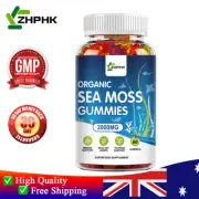 2000mg Sea Moss Gummies Natural Bladderwrack, Apple Cider Vinegar Gummy