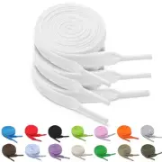 3 Pairs Flat Sneakers Shoe Laces 8 Colors Athletic Shoelaces Boot Strings for...