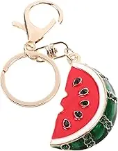 Cabilock Watermelon Shaped Keychain Bag Hanging Key Ring Accessory Ornament Fruit Charm Key Pendant