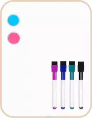 Small Dry Erase White Board, 8.5 X 11 Inches Mini Whiteboard, Magnetic Board for