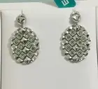 Effy BH Silver Tsavorite 0.57CT’s Flexible Earrings W. High Polish & Rhodium NWT