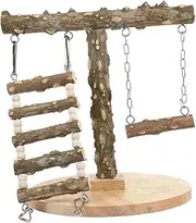 HOMOBABE Parrot Playstand Climbing Stairs for Cockatiels Birds Fun Interactive Playground for Parrots Training and for Pet Birds