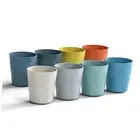 8 Oz Wheat Straw Drinking Cups, 【Set of 8】 Small Plastic 8 x 8 OZ Multicolour