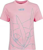 [Pokémon] Pokemon T Shirt Greninja Line Art Official Womens Skinny Fit Pink S