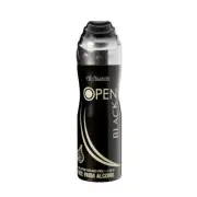 Al-Nuaim Open Black Deodorant Body Spray Long Lasting Perfumed For Unisex 200ml