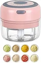 Electric Mini Garlic Mincer, 100ML USB Vegetable Onion Chopper, Portable Small Food Processor for Ginger, Chili, Vegetables