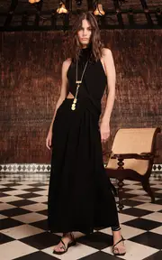 [Johanna Ortiz] Retro Draped Maxi Dress