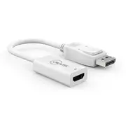 Cruxtec DisplayPort to HDMI Adapter - 4K (3840x2160/ 30Hz) [DTH4K-WH]