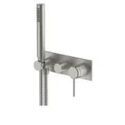 20% OFF Gareth Ashton Poco 3 Hole Bath/Shower Mixer Set BRUSHED NICKEL FINISH