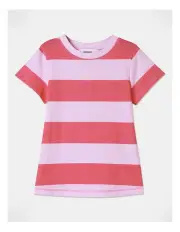 [Milkshake] Essential Block Stripe Print in Light Pink