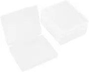 Kisangel 4pcs Box Cards Case Portable Storage Box for Game Cards Accessories and More Design with Lid for Protection and Organization Marbles and More