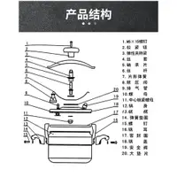 在飛比找ETMall東森購物網優惠-商用防爆高壓鍋配件松緊鈕旋鈕軸承片安全閥限壓閥密封圈壓力鍋