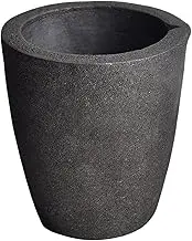 MegaCast #4 8KG, Foundry Clay Graphite Crucibles Black Cup Furnace Torch Melting Casting Refining Gold Silver Copper Brass Aluminum