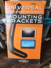 Universal Steel Soundbar Speaker Bracket Mount Above or Below TV - Corner Mount