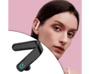 Hang-On Business Bluetooth 5.0 Earpiece Ear-Mounted Earphone for Cell Phone Black