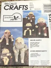 McCALL'S #5731 - CUTE 16" & 22½" STUFFED Humpty Dumpty DOLL PATTERN FF