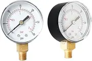 iplusmile -y504 0-30psi 0- Pressure Gauge Thread Easy Readings Metal Construction